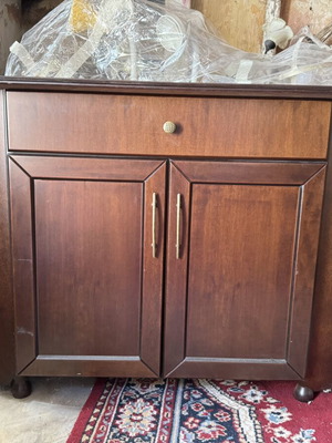 Wooden buffet console semi-circular design like new
