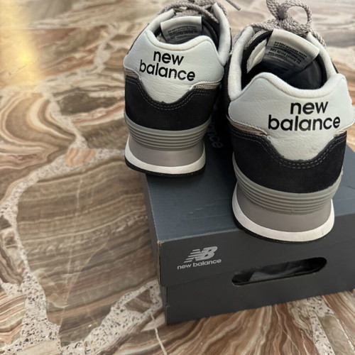 New Balance classic 574 sneakers, black, size 42