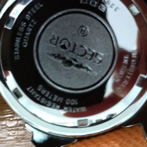Sector No Limits 200 Date watch, black and orange