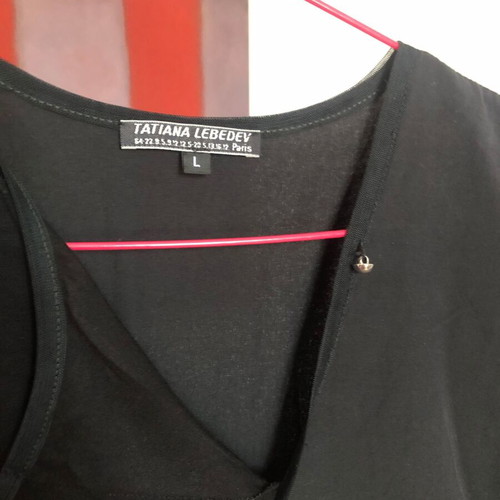 Tatiana Lebedev Black Asymmetric Dress Used, Size L