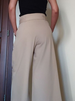 River Island μπεζ ζιπ κιλότ no S καινούργιο