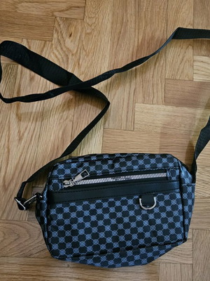 Shoulder bag new, black and gray