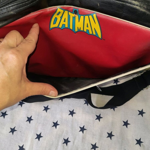 Leather Batman bag used, suitable for laptop
