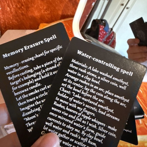 Book of Spells Ancient Magic Cards like new