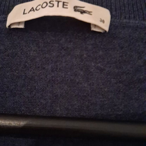Lacoste wool dress size 38, blue and white