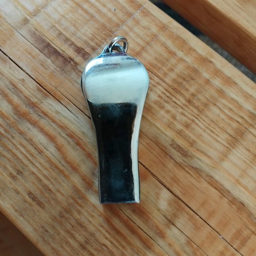 Whistle used, metal