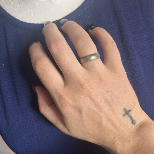 Ring simple, used, thick band