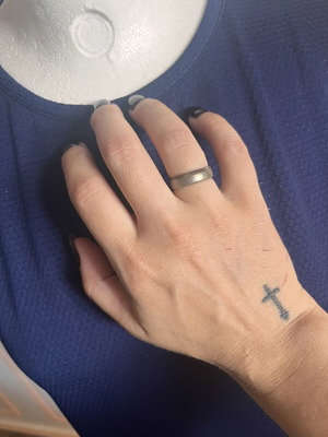 Ring simple, used, thick band