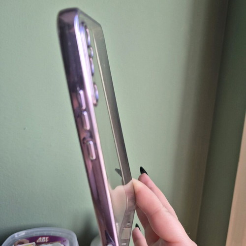 Samsung A34 mobile phone cases used, Mobilfox leopard and transparent lilac