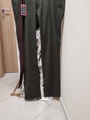 Lazarini pants restored, green, size L