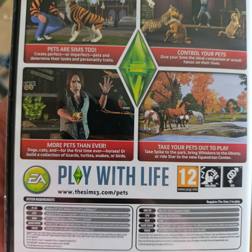 The Sims 3 PC game with Ambitions, Pets, and Supernatural expansions