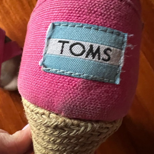 Toms platform shoes used, size 37, pink