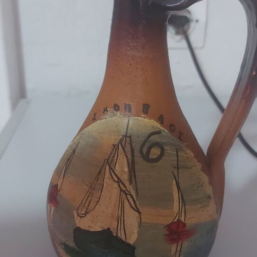 Clay vase from the 1960s like new from Skopelos
