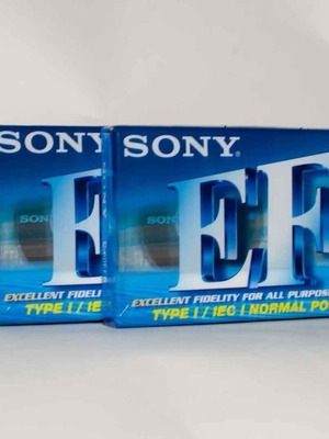 Sony audio cassettes 60min, 2 pieces, new