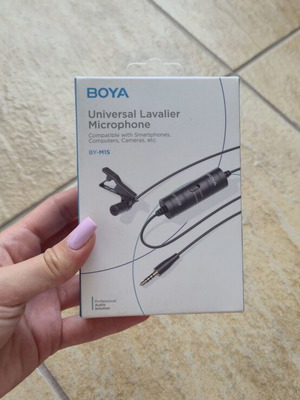 Boya BY-M1S lavalier μικρόφωνο καινούργιο, clip-on για κινητό και κάμερα