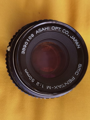Asahi Pentax-M SMC 50mm 1:2 lens like new