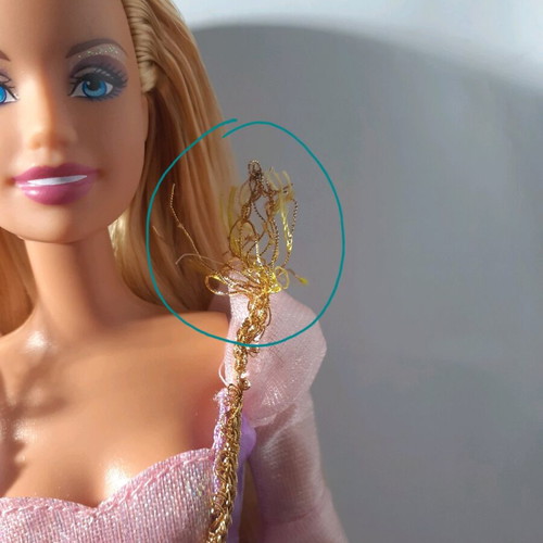 Barbie Rapunzel Cut and Style 2008 doll used