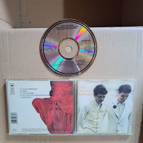 Carlos Santana Mahavishnu John McLaughlin Love Devotion Surrender CD like new, rock