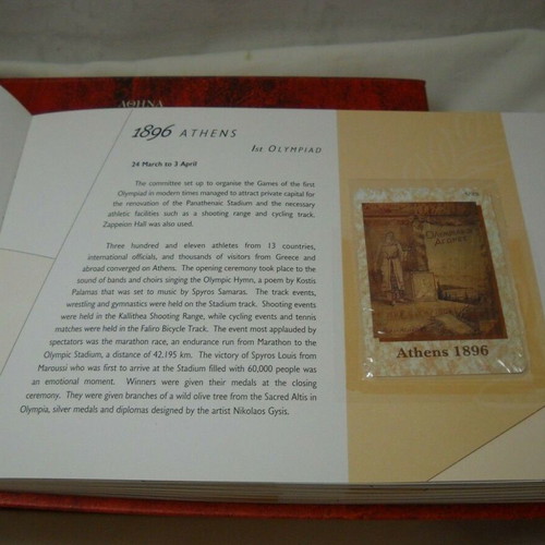 Olympic Games 1896-2004 album new with telephone cards and DVD