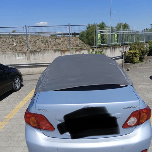 Car Cover Hood like new, waterproof with elastic hooks