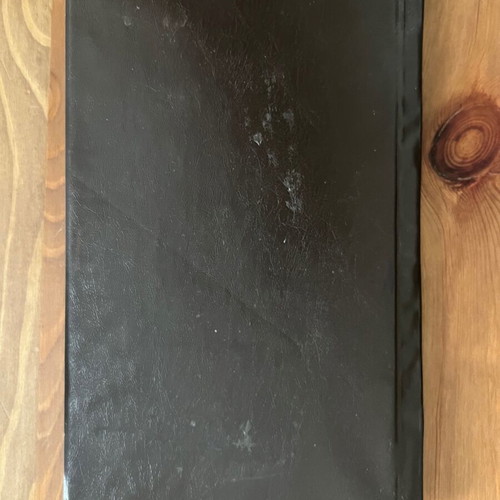 Cretan copper engraving used in folding stand case