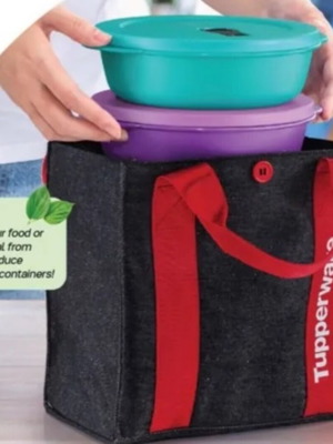 Tupperware Lunch Bag jeans, new
