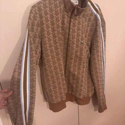 Lacoste Jacket large, like new, black and beige