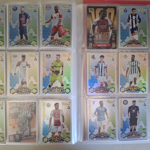 Topps Match Attax Champions League 2023-24 Album like new with extra cards