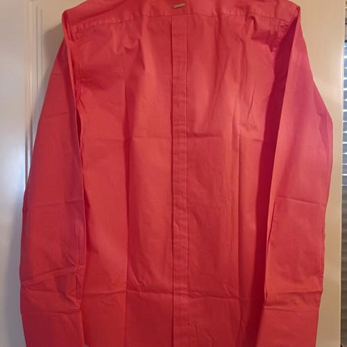 Stefan Fashion men's long-sleeve shirt new, size M, coral