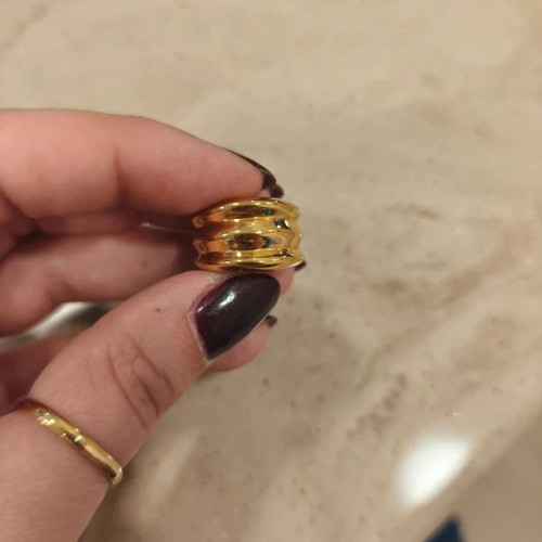 Ethnasia ring new, gold color