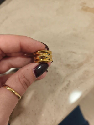 Ethnasia ring new, gold color