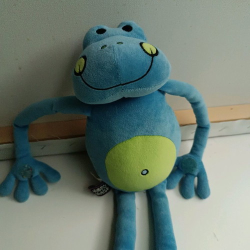 Plush frog used