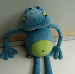 Plush frog used