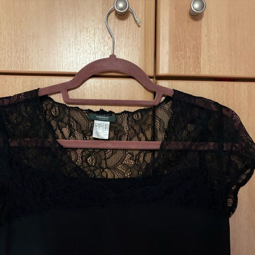 La Redoute Collections silk dress like new, black, XS