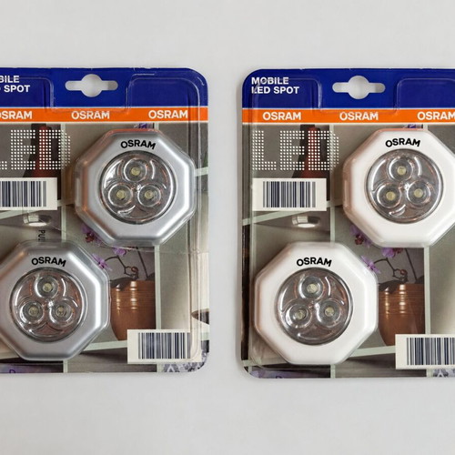 Oscar LED Stick-On Lights Set 4 Pieces New