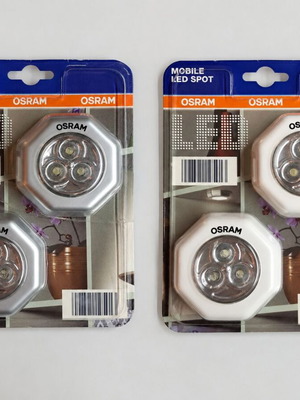 Oscar LED Stick-On Lights Set 4 Pieces New