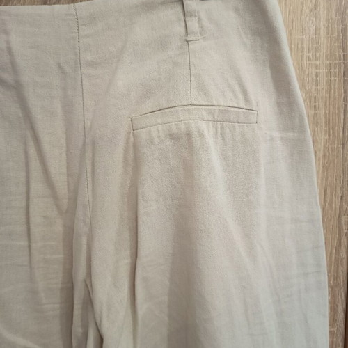 Bershka linen set size S, like new, beige