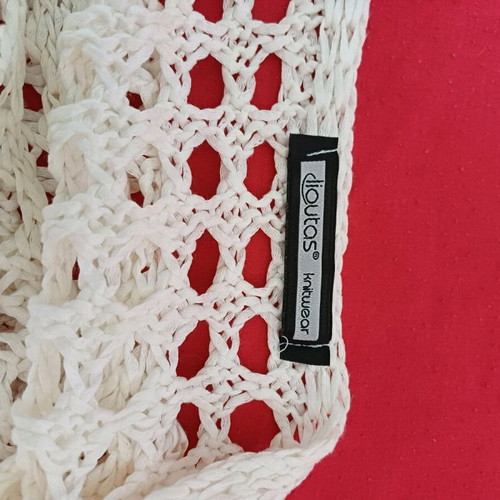 Knitted spring white one size top new