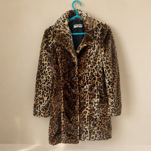 Fur coat, brown, size S