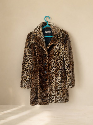 Fur coat, brown, size S