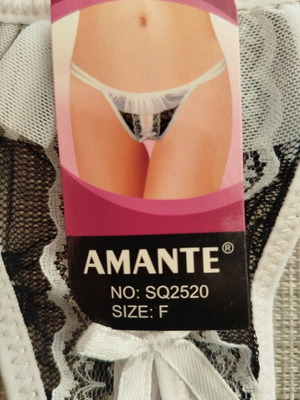 Amante black and white women's lingerie new
