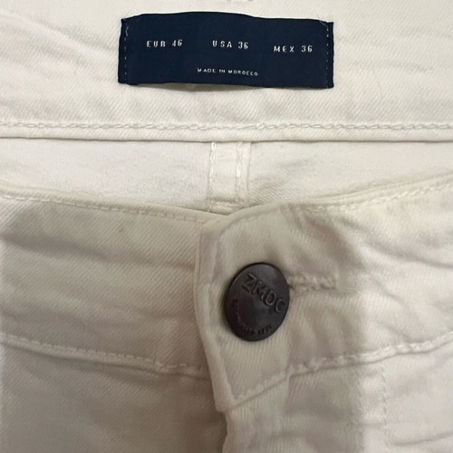Zara ZMDC Pants White No 46 Used