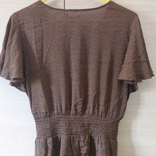 Brown Max Studio top XL like new with front tie