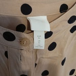 Φόρεμα H&M oversized XL σαν καινούργιο, με balloon μανίκια, μαύρο και μπεζ