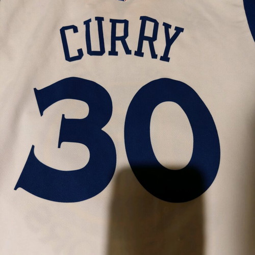 Stephen Curry Golden State Warriors white jersey new official replica, size Medium