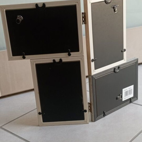 Multi-frame photo frame for 4 photos 10x15 cm, vintage style