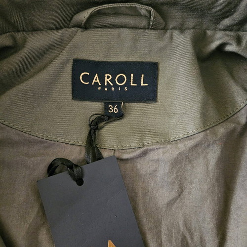 Caroll Niva Parka Jacket new, size 36/S, green