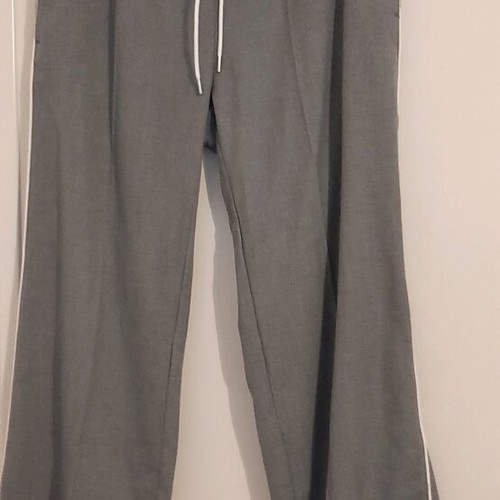 H&M Pants size XL gray with white stripe like new