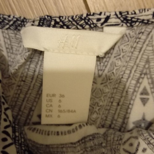 H&M dress size S 36 like new, black and beige