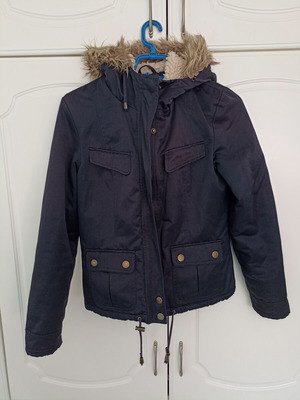Γυναικείο μπουφάν parka New Look σκούρο μπλε μέγεθος S σαν καινούργιο